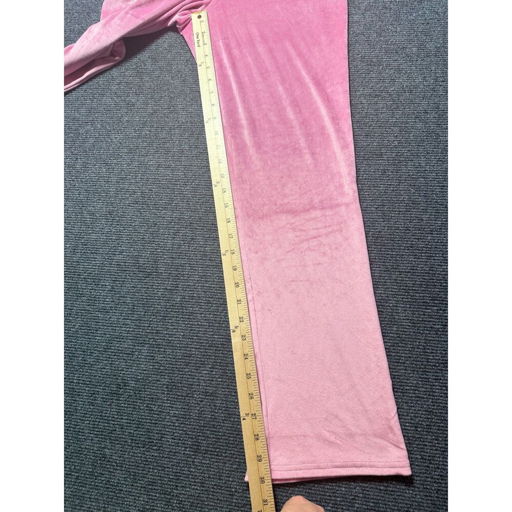 Juicy Couture NWT Pink Velour Pajama Pants Rhinestone Bling Logo Back Small - Picture 9 of 11